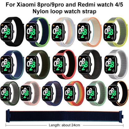 For Xiaomi Band 9 Pro/8 Pro/Redmi Watch 6/5/4 xDfind Nylon Hook and Loop Fastener Watch Band(Sea Shell) by xDfind