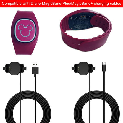 For Disney MagicBand+ xDfind Smart Bracelet Charging Cable, Type-C / USB-C Interface, Length: 1m(Black) by xDfind