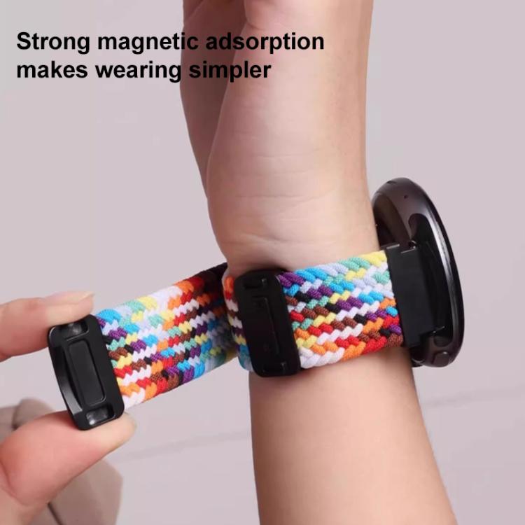 For Xiaomi Band 9 Pro/8 Pro/Redmi Watch 6/5/4 xDfind Magnetic Buckle Nylon Braid Loop Watch Band(Starlight) by xDfind