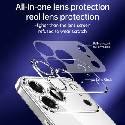 For iPhone 17 SULADA Shine Through Series Plating TPU Transparent Phone Case(Space Black) by SULADA