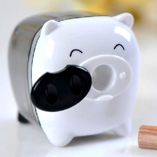 Deli Mini Pig Manual Pencil Sharpeners Kids Friendly at Home Office School, Random Color Delivery by Deli