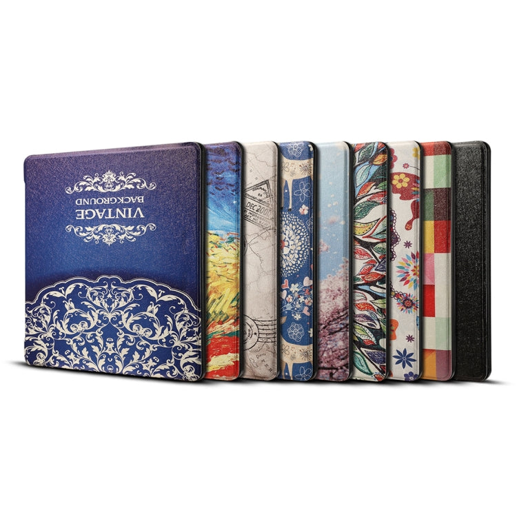 Dibase for Amazon Kindle Oasis 2017 7 inch Print Horizontal Flip PU Leather Protective Case by dibase