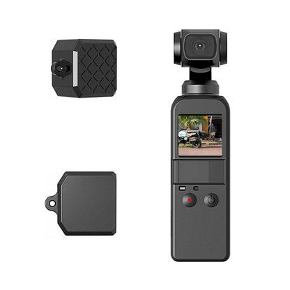 PULUZ 2 in 1 Diamond Texture Silicone Cover Case Set for DJI OSMO Pocket(Black) by PULUZ