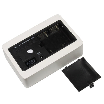 3 in 1 Wooden Clock (Alternately display time, month & date and temperature), White(White) by bashfashion