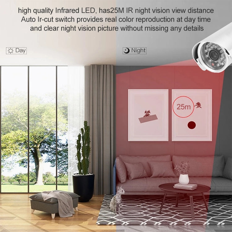 1 / 3 inch Sony 420TVL 6mm Fixed Lens Array LED & Waterproof Color CCD Video Camera without Bracket, IR Distance: 25m by bashfashion