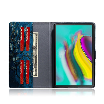Apricot Blossom Pattern Horizontal Flip Leather Case for Galaxy Tab S5E T720 / T725, with Holder & Card Slot & Wallet by bashfashion