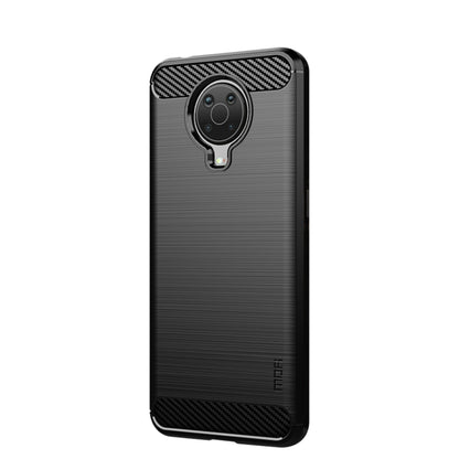For Nokia G10 / G20 / 6.3 MOFI Gentleness Series Brushed Texture Carbon Fiber Soft TPU Case(Black) by MOFI