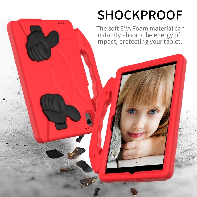 For Samsung Galaxy Tab A8 10.5 2021 X200 / X205 Thumb Bracket EVA Shockproof Tablet Case(Red) by bashfashion