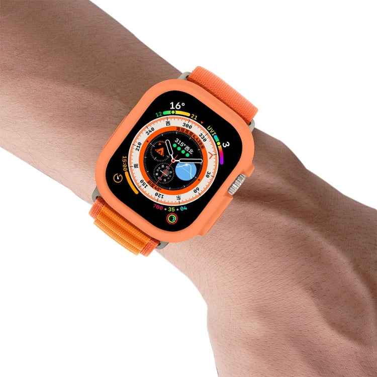 For Apple Watch Ultra 3 / 2 / 1 49mm ENKAY Solid Color Protective Soft TPU Frame Case(Orange) by ENKAY