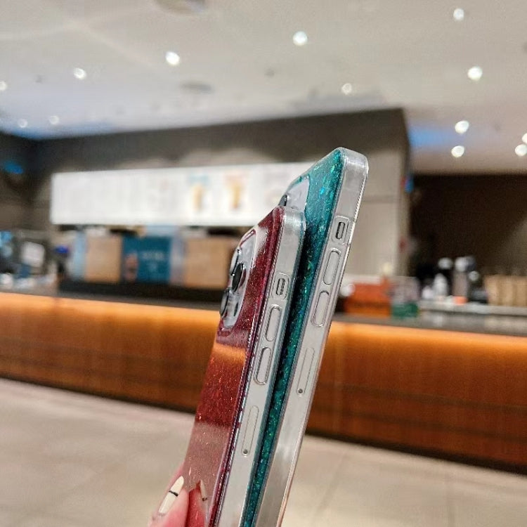 For iPhone 16e Glitter Sequins Epoxy TPU Phone Case(Blue) by bashfashion