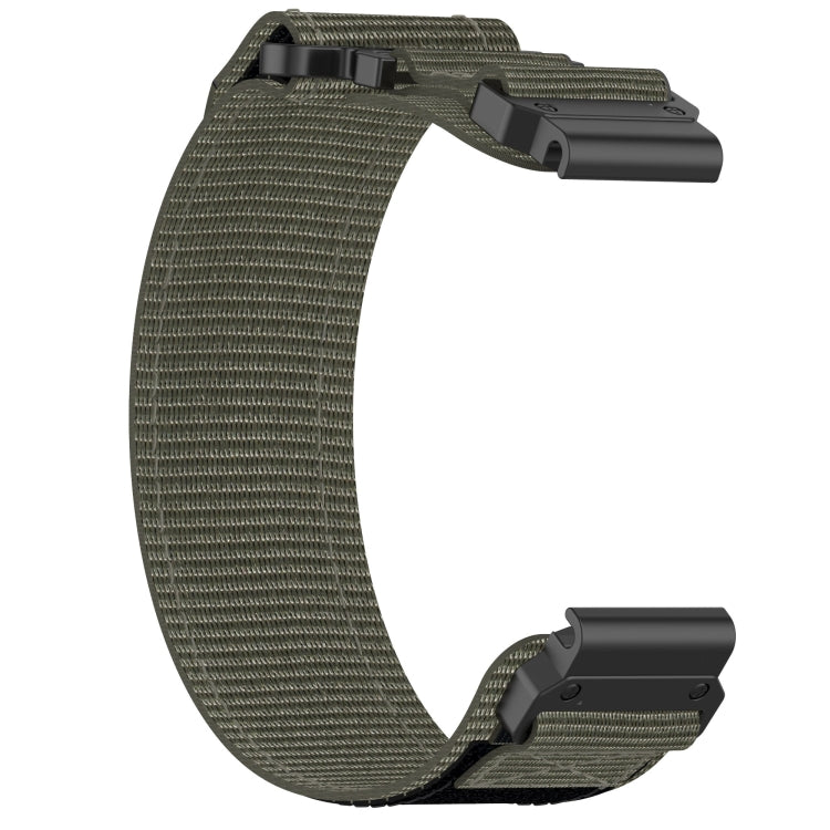 For Garmin Forerunner 955 22mm Nylon Hook And Loop Fastener Watch Band(Grey) by bashfashion