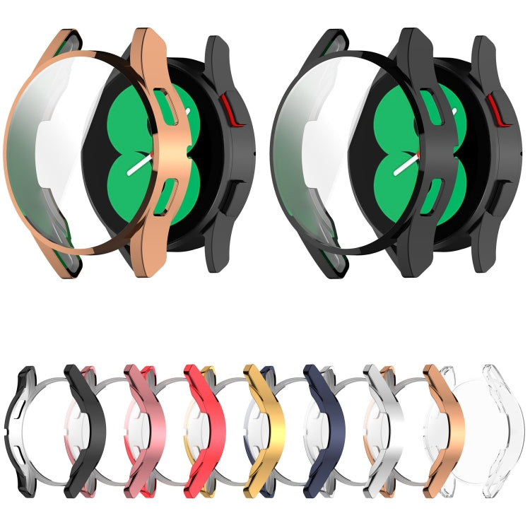 For Samsung Galaxy Watch FE 40mm Full Coverage TPU Electroplated Watch Protective Case(Rose Gold) by bashfashion