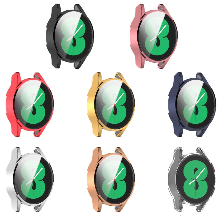 For Samsung Galaxy Watch FE 40mm Full Coverage TPU Electroplated Watch Protective Case(Sliver) by bashfashion