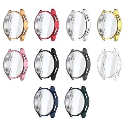 For Samsun Galaxy Watch 7 44mm Full Coverage TPU Electroplated Watch Protective Case(Sliver) by bashfashion