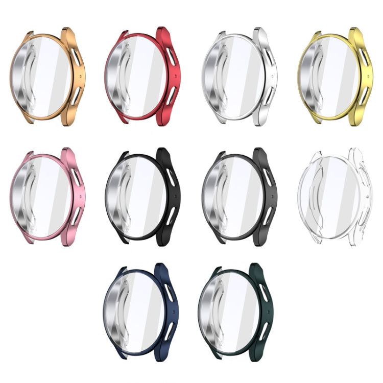 For Samsun Galaxy Watch 7 40mm Full Coverage TPU Electroplated Watch Protective Case(Rose Gold) by bashfashion