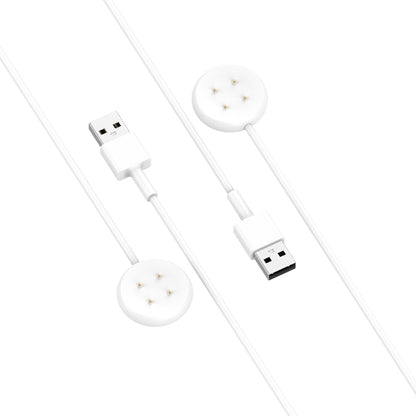 For Fitbit Ace LTE USB-A Interface Smart Watch Magnetic Charging Cable(White) by bashfashion