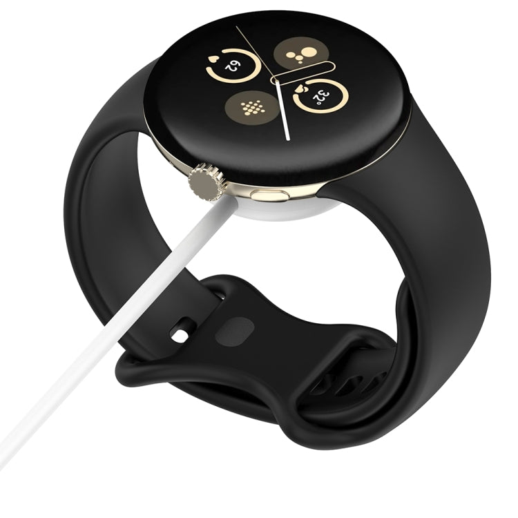 For Fitbit Ace LTE USB-C / Type-C Interface Smart Watch Magnetic Charging Cable(White) by bashfashion