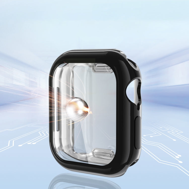 For Apple Watch Series 11 / 10 42mm Full Coverage TPU Electroplated Watch Case(Grey) by bashfashion