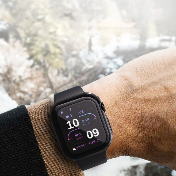 For Apple Watch Series 11 / 10 42mm Full Coverage TPU Electroplated Watch Case(Rose Gold) by bashfashion