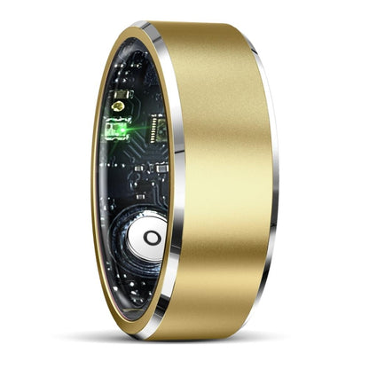 R5 SIZE 11 Smart Ring, Support Health Monitoring / Multiple Sports Modes(Gold) by bashfashion