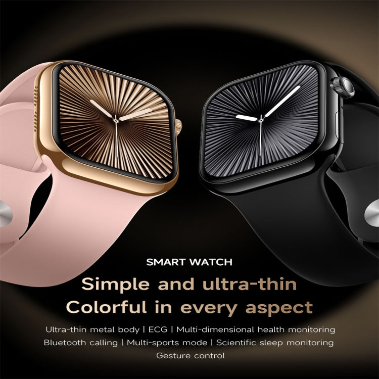 KL08 2.04 inch Color Screen Smart Watch Silicone Strap, Support Bluetooth Call(Silver) by bashfashion