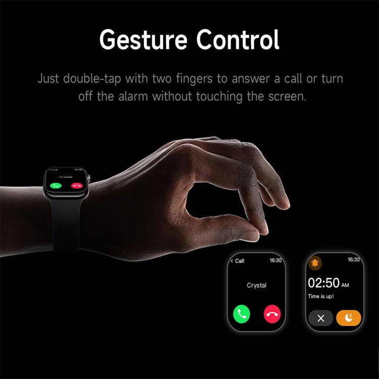 KL08 2.04 inch Color Screen Smart Watch Silicone Strap, Support Bluetooth Call(Blue) by bashfashion