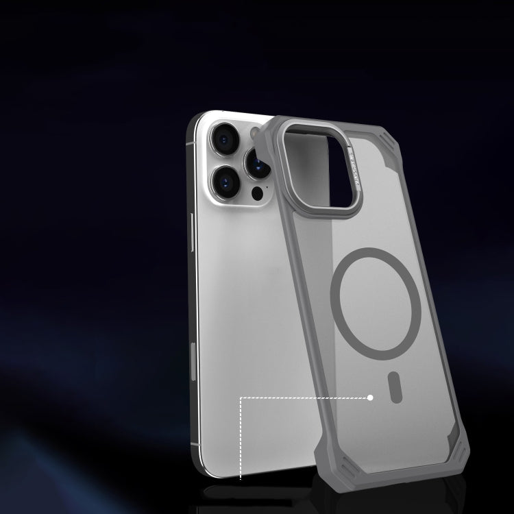 For iPhone 16 Plus Starshield Frameless MagSafe PC Phone Case(Grey) by bashfashion