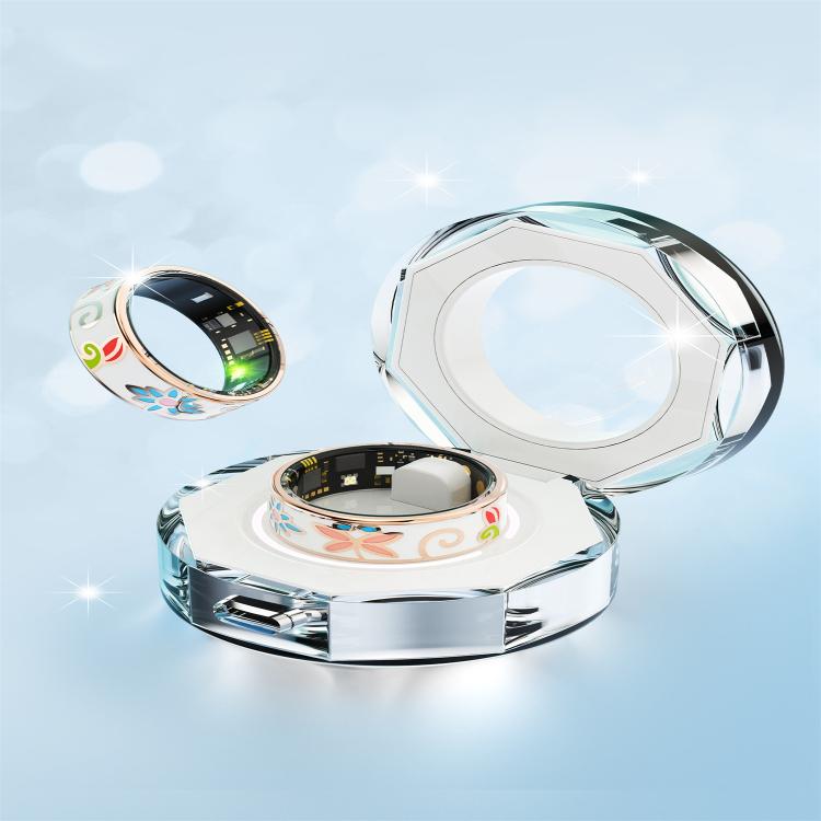 R18 SIZE 6 Smart Ring, Support Heart Rate / Blood Oxygen / Sleep / Care For Faimilies(Rose Gold) by bashfashion