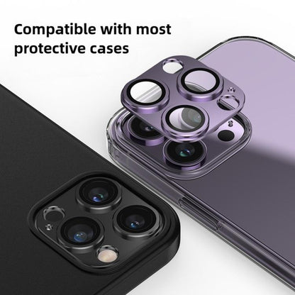 For iPhone 16 Pro Max Kalebol Armor Full-Coverage Metal Lens Ring Protector Film(Black) by Kalebol