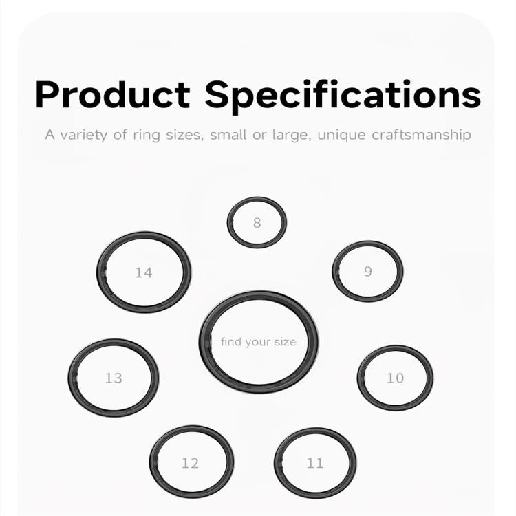 SY01 SIZE 13 Smart Ring, Support Heart Rate / Blood Oxygen / Sleep Monitoring / Multiple Sport Modes(Black) by bashfashion