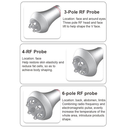 6 In 1 80K Ultrasonic Cavitation Vacuum Radio Frequency Lipo Laser Slimming Machine US Plug(Silver Edge) by bashfashion