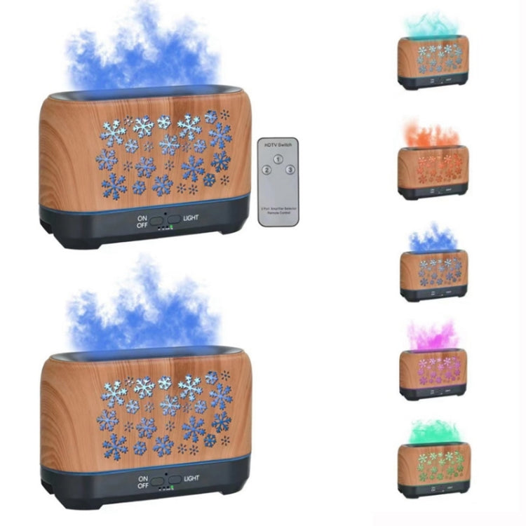 Home Colorful Simulation Flame Incense Smoked Lamp Humidifier, Model:Without Remote Control(EU Plug) by bashfashion