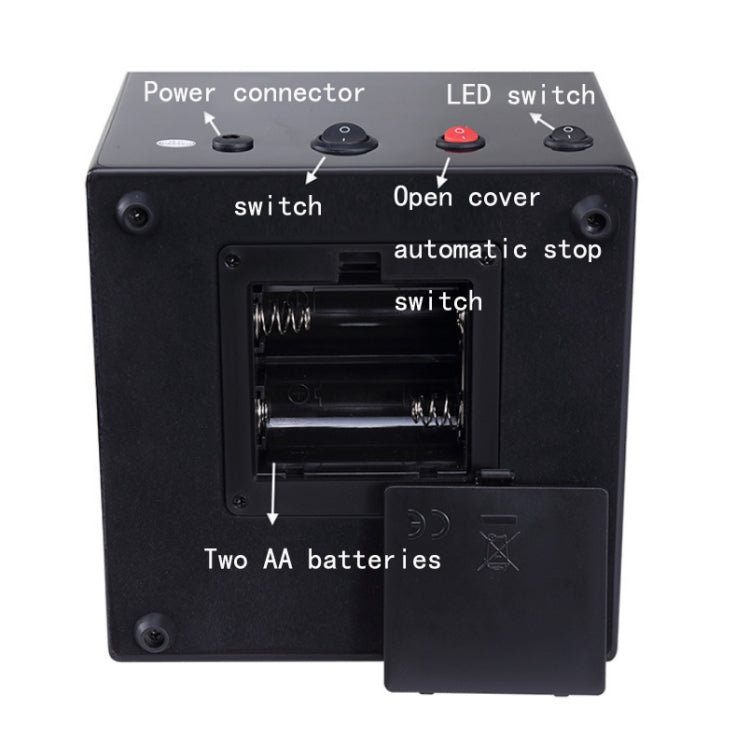 Watch Shaker Automatic Mechanical Watch Rotating Motor Winding Box, US / EU / UK Plug(Black Camel Flannel) by bashfashion