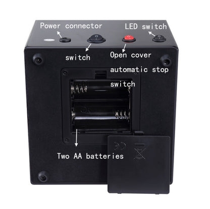 Watch Shaker Automatic Mechanical Watch Rotating Motor Winding Box, US / EU / UK Plug(Pure Carbon Fiber Pattern) by bashfashion