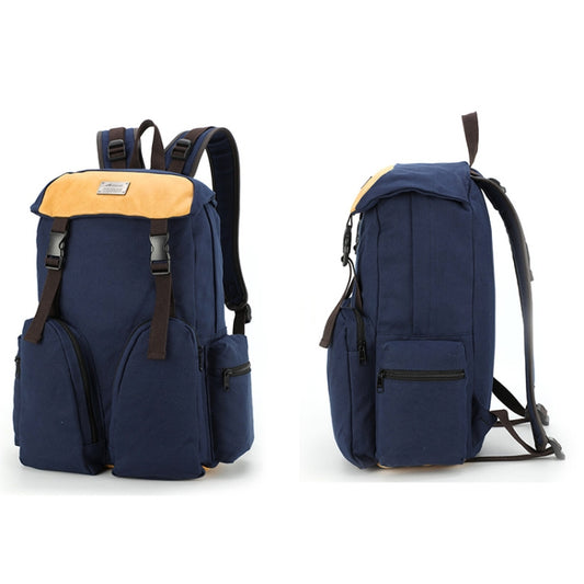 B0031 Mori Color Matching Backpack Wear-Resistant And Scratch-Resistant Computer Bag(Sapphire) by bashfashion