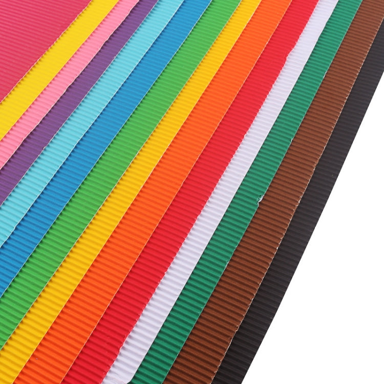 10 Sheets Corrugated Paper Thickened Wrapping Paper Handmade DIY Wrapping Paper Material, Specification: 50x70cm(Dark Green) by bashfashion