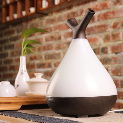 YCTA-008 Household Mute Small Wood Grain Colorful Light Aroma Diffuser Night Tree Air Humidifier, Product specifications: AU Plug(Deep Wood Grain) by bashfashion