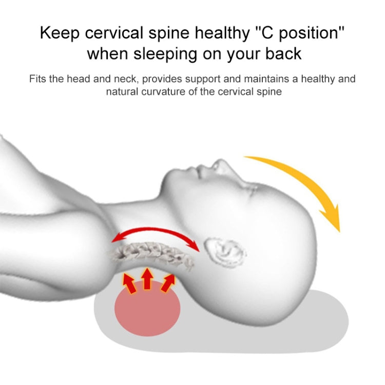 Butterfly Shape Memory Foam Snorked Pillow Slow Rebound Health Care Cervical Pillow, Dimensions: 50x30x10x6cm(Water Molecule White) by bashfashion