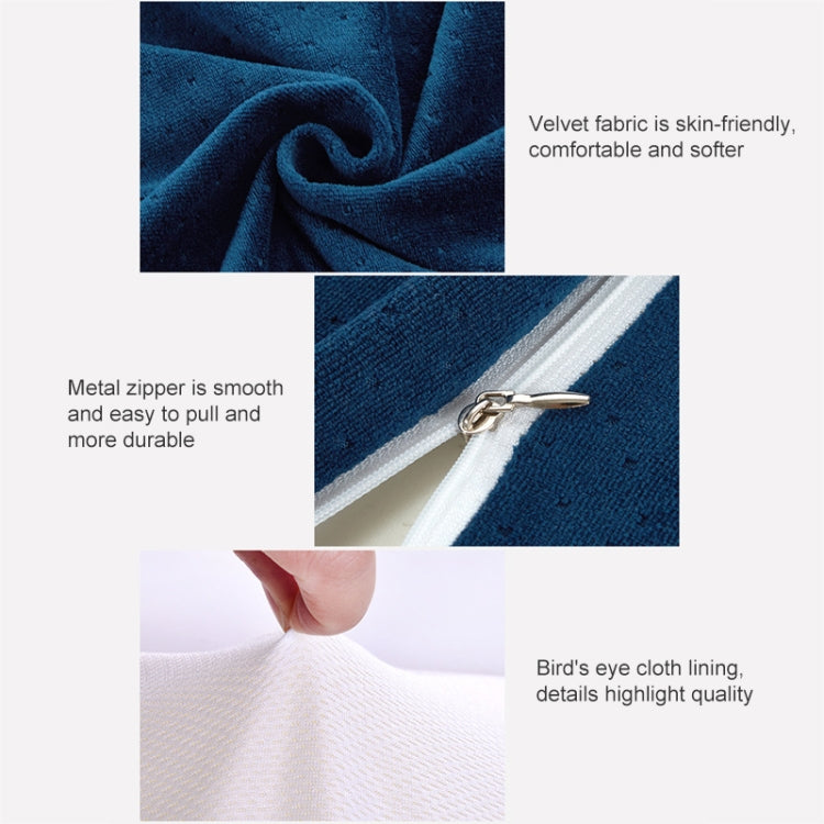 Butterfly Shape Memory Foam Snorked Pillow Slow Rebound Health Care Cervical Pillow, Dimensions: 50x30x10x6cm(Bamboo Fiber White) by bashfashion