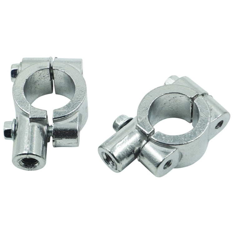 6 PCS Motorcycle Modification Accessories Handlebar Mirror Holder(M8 25mm Silver) by bashfashion