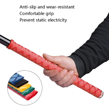 1m Fish Rod Heat Shrinkable Hand Handling Insulation Non-Slip Waterproof Sleeve, Specification: Diameter 20mm(Blue) by bashfashion
