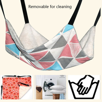 PE-160 Canvas Hanging Cat Cage Hammock Adjustable Length Swing Pet Nest, Size: S(Yellow Geometry) by bashfashion