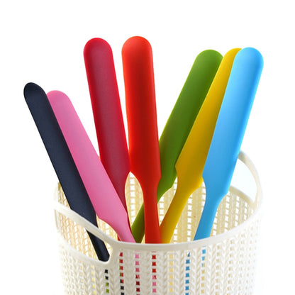 Long Silicone Spatula Butter Cake Cream Scraper Baking Tool(Orange) by bashfashion
