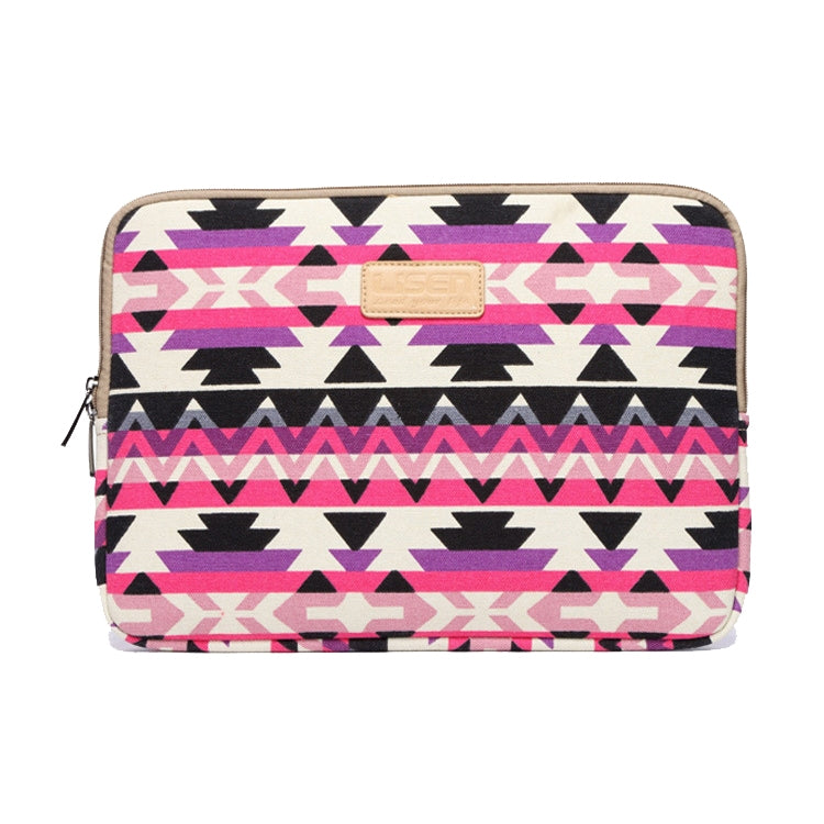 LiSEN LS-518 Lingge Pattern Laptop Computer Liner Bags, Size: 12 inch(Rose Red Pattern Geometry) by LiSEN