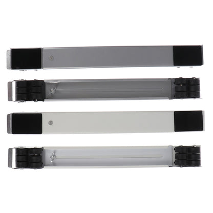 2 PCS Washing Machine Stand Movable Adjustable Refrigerator Base(White) by bashfashion