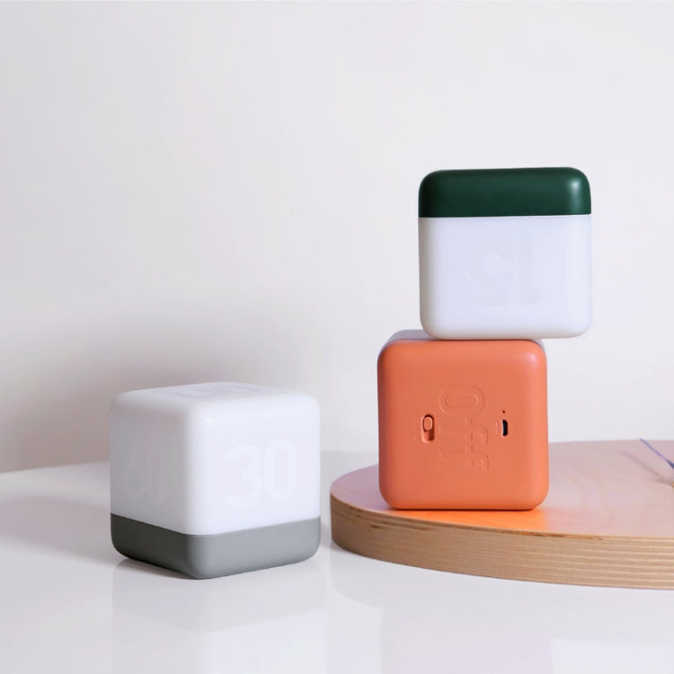 Square Flip Polyhedral Timing Night Light(Black Marble Pattern) by bashfashion