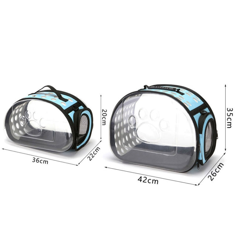 Pet Transparent Space Capsule Outing Package, Size: Small(Black) by bashfashion