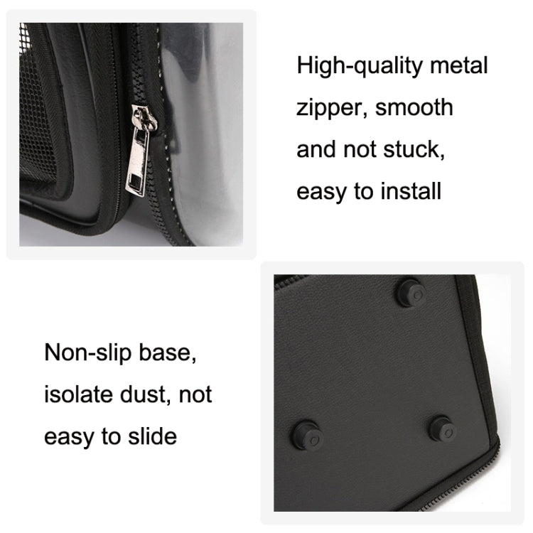 Pet Transparent Space Capsule Outing Package, Size: Small(Black) by bashfashion
