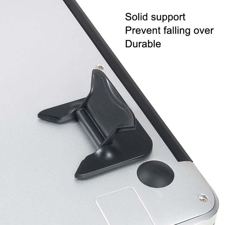 Portable Folding Notebook Computer ABS Bracket(Black) by bashfashion