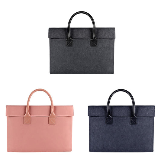 ST04 Waterproof Portable Laptop Case, Size: 14.1-15.4 inches(Mysterious Black) by bashfashion